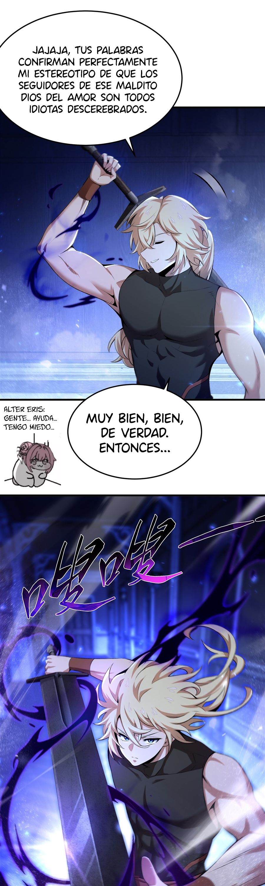 El villano rubio de la novela de la protagonista femenina quiere ser feliz Capitulo 61 página 9
