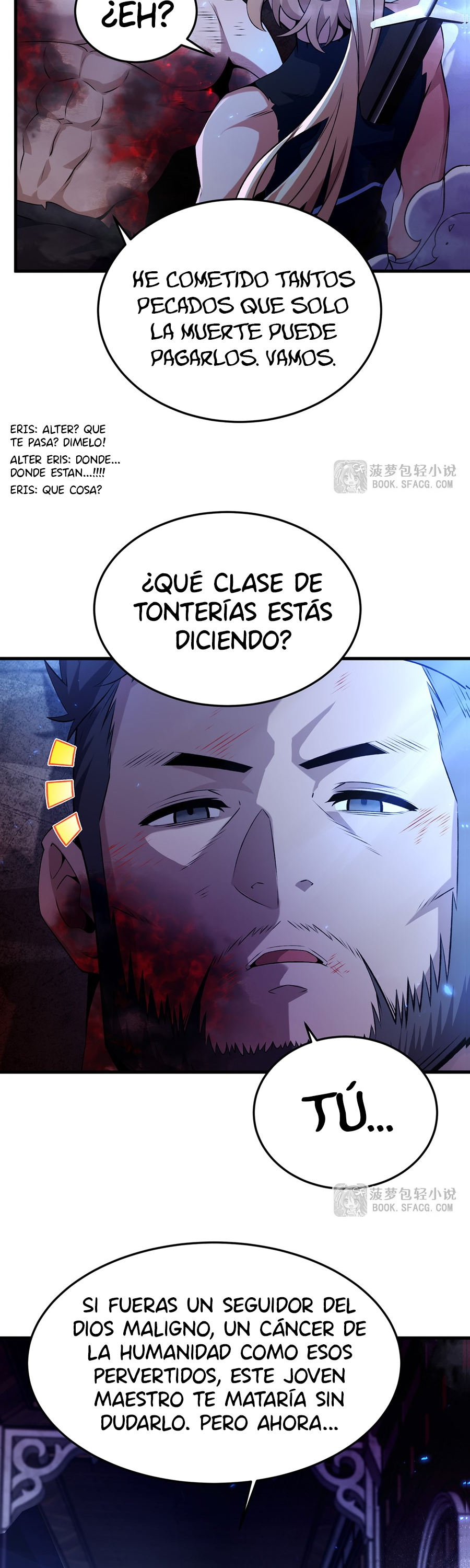 El villano rubio de la novela de la protagonista femenina quiere ser feliz Capitulo 62 página 24