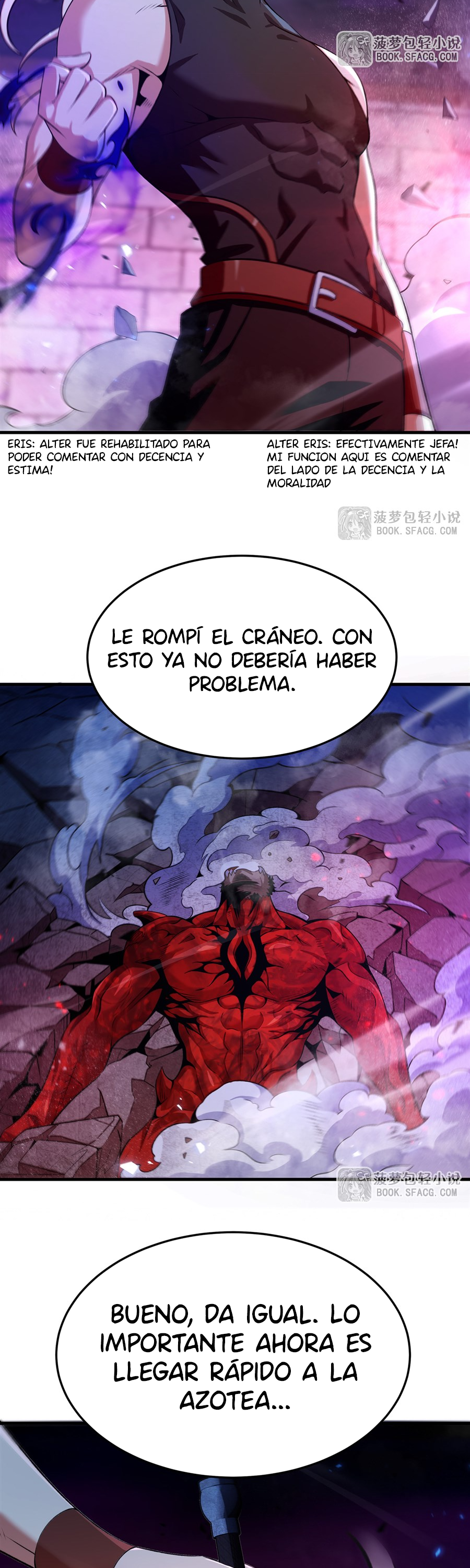 El villano rubio de la novela de la protagonista femenina quiere ser feliz Capitulo 62 página 5