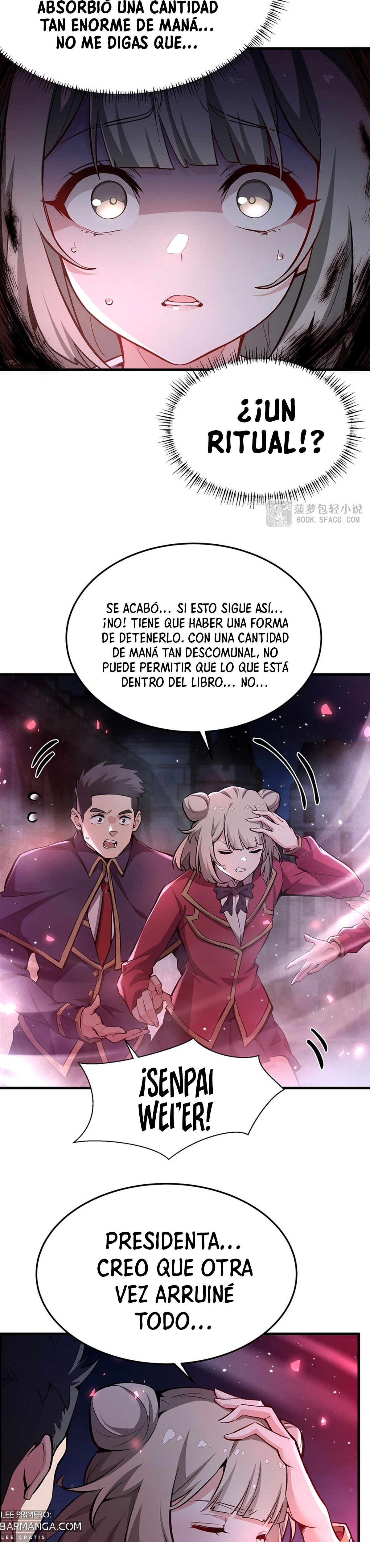 El villano rubio de la novela de la protagonista femenina quiere ser feliz Capitulo 65 página 6