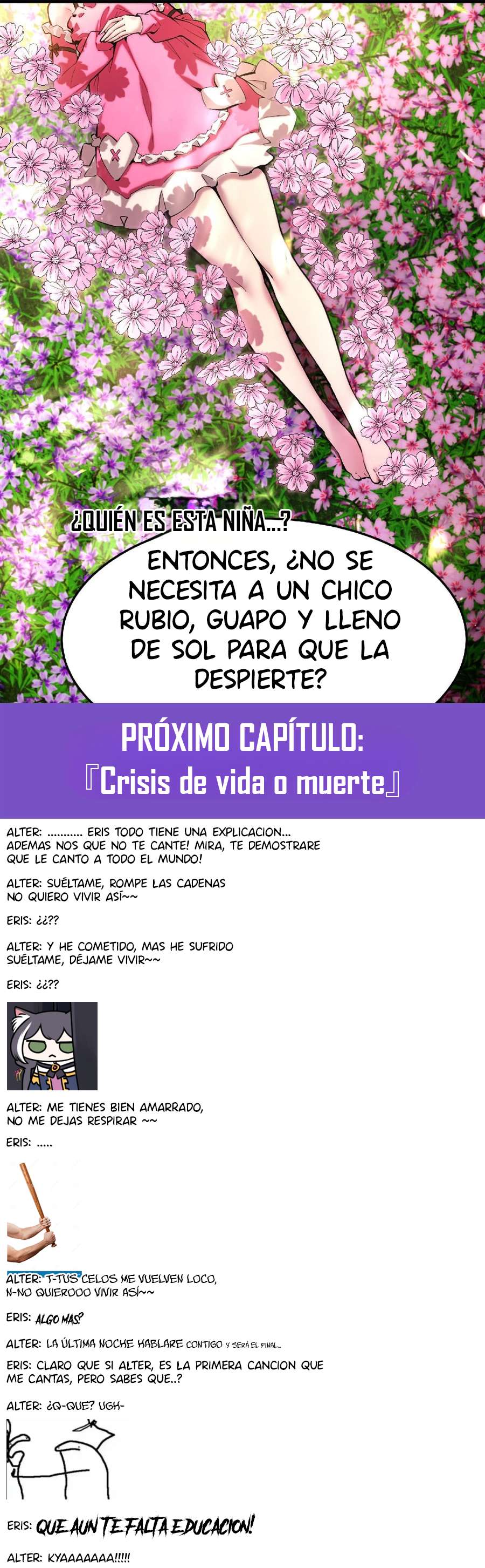 El villano rubio de la novela de la protagonista femenina quiere ser feliz Capitulo 66 página 29