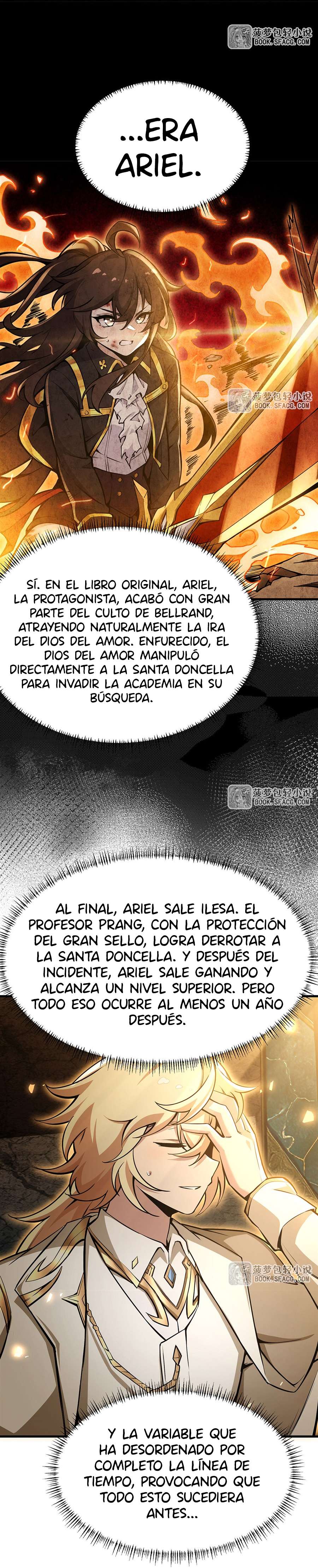El villano rubio de la novela de la protagonista femenina quiere ser feliz Capitulo 68 página 14