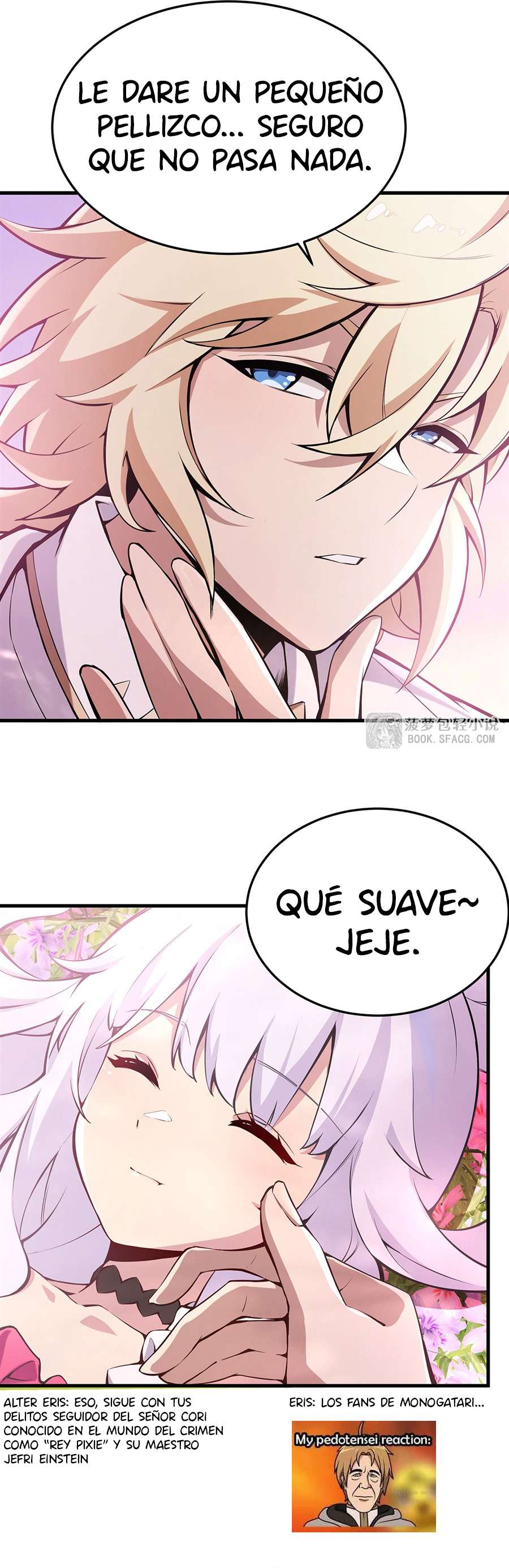El villano rubio de la novela de la protagonista femenina quiere ser feliz Capitulo 69 página 5