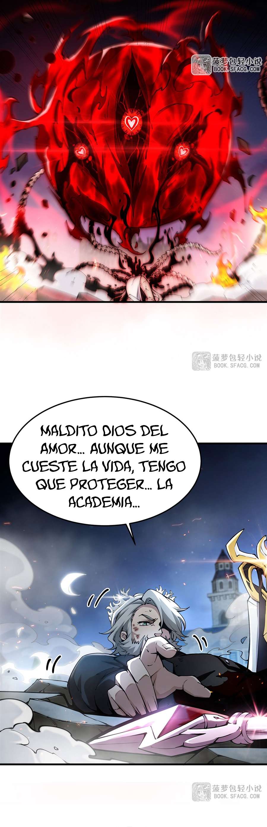 El villano rubio de la novela de la protagonista femenina quiere ser feliz Capitulo 70 página 16