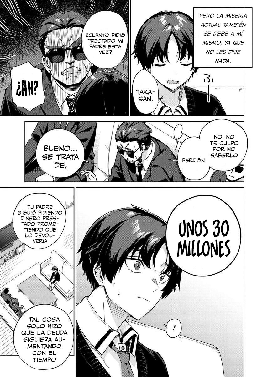 Voy a vivir contigo no porque mis padres me dejaron su deuda, sino porque me gustas Capitulo 1 página 6