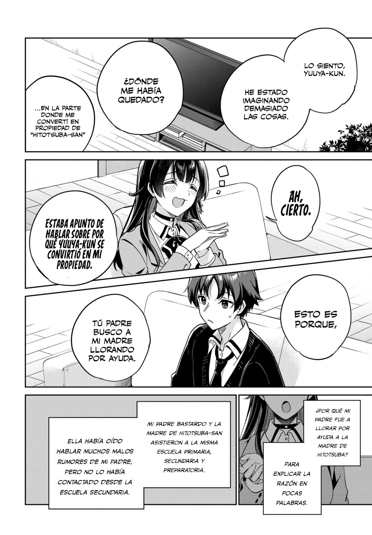Voy a vivir contigo no porque mis padres me dejaron su deuda, sino porque me gustas Capitulo 2 página 5