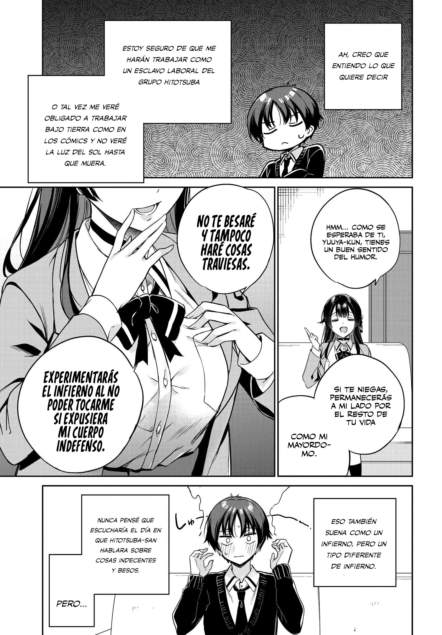 Voy a vivir contigo no porque mis padres me dejaron su deuda, sino porque me gustas Capitulo 3 página 3