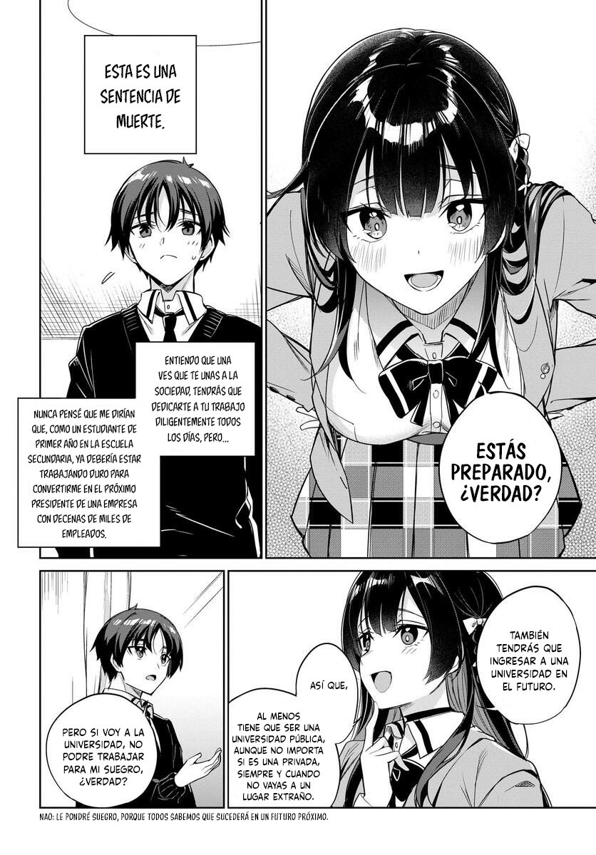 Voy a vivir contigo no porque mis padres me dejaron su deuda, sino porque me gustas Capitulo 4 página 3
