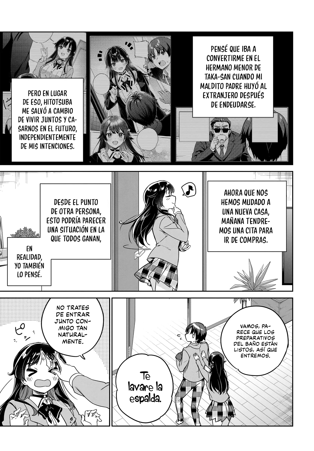 Voy a vivir contigo no porque mis padres me dejaron su deuda, sino porque me gustas Capitulo 6 página 14