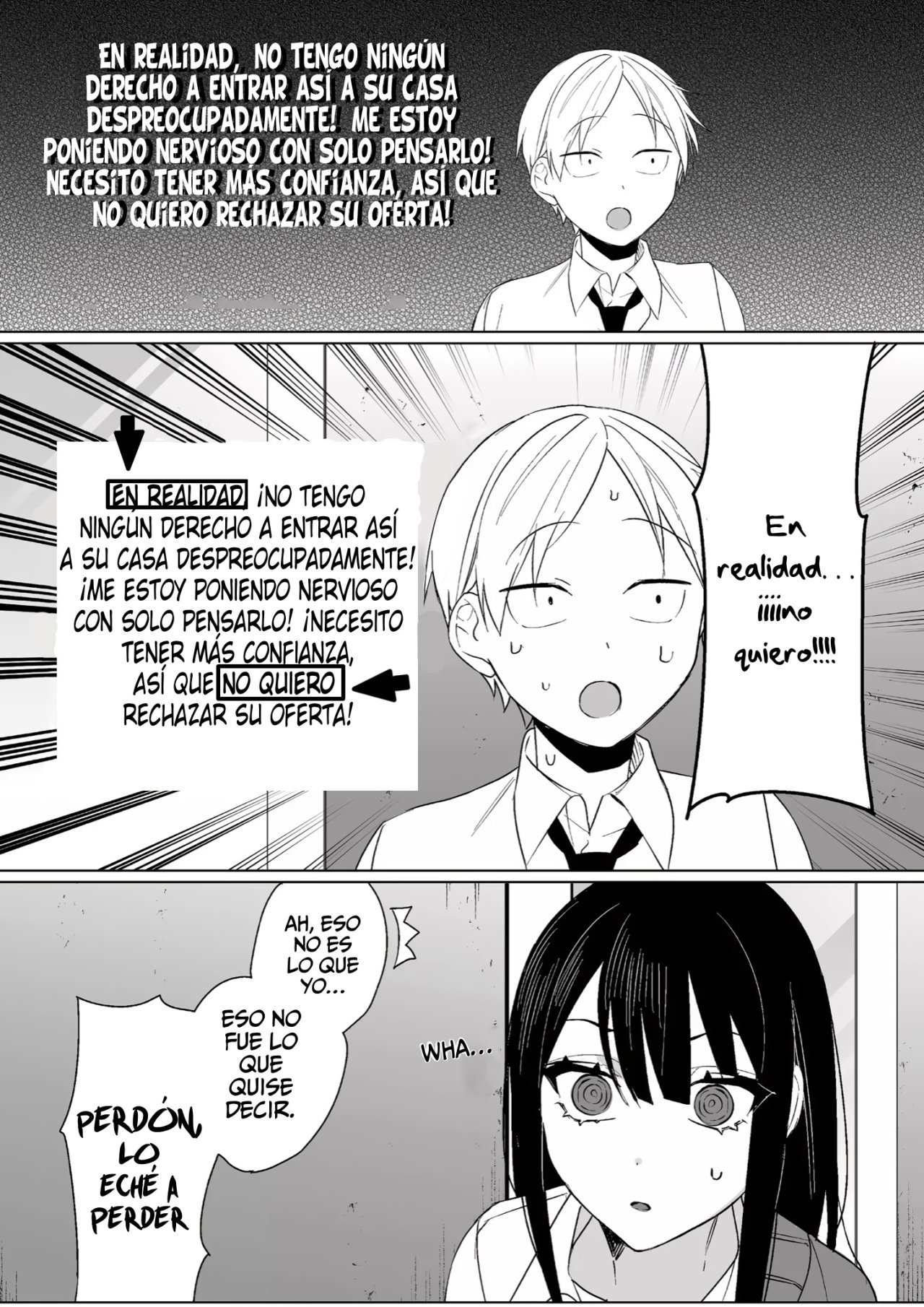 Esa chica es linda... ¿pero peligrosa? Capitulo 10: ¿A qué sabe, Chihara-san? página 14