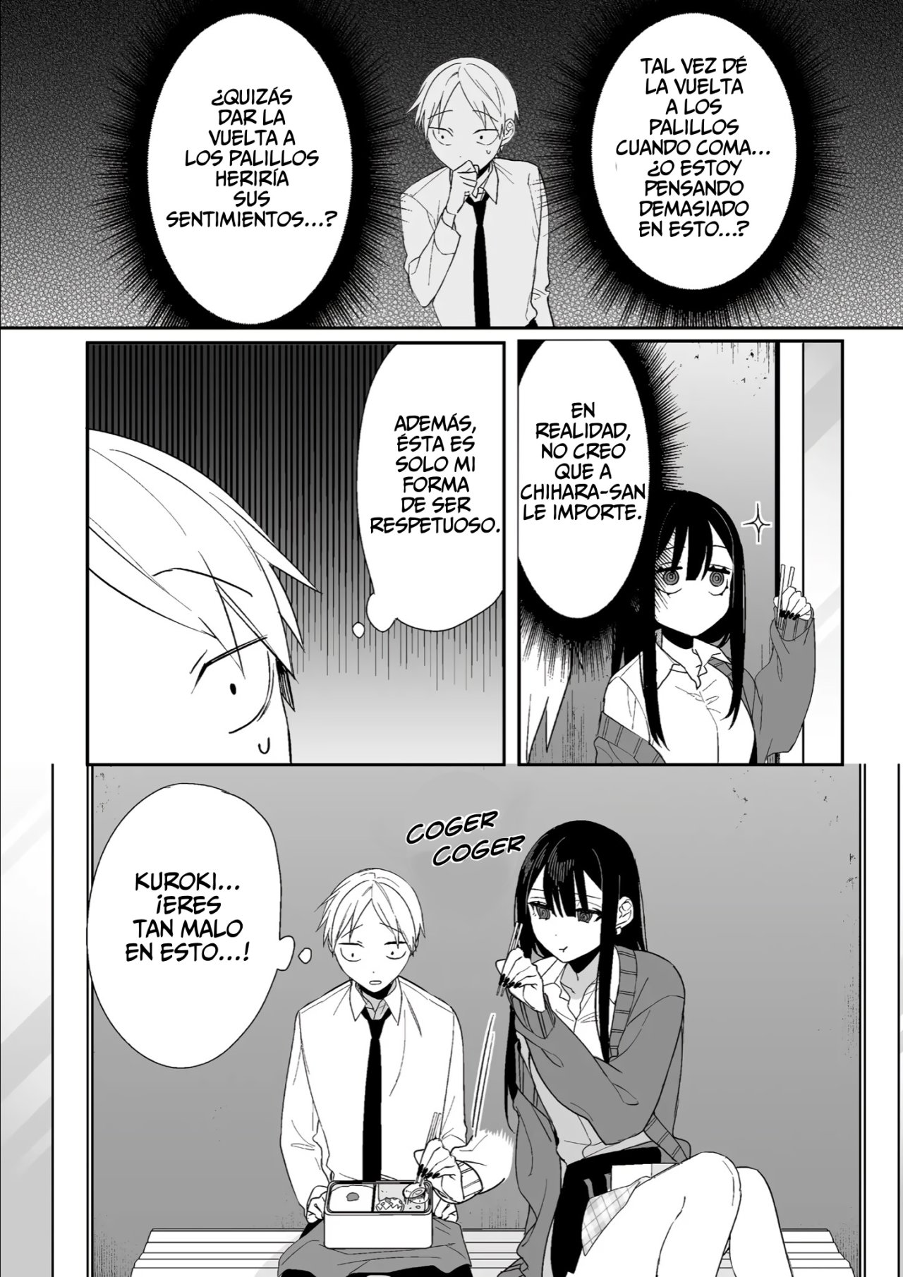 Esa chica es linda... ¿pero peligrosa? Capitulo 10: ¿A qué sabe, Chihara-san? página 9