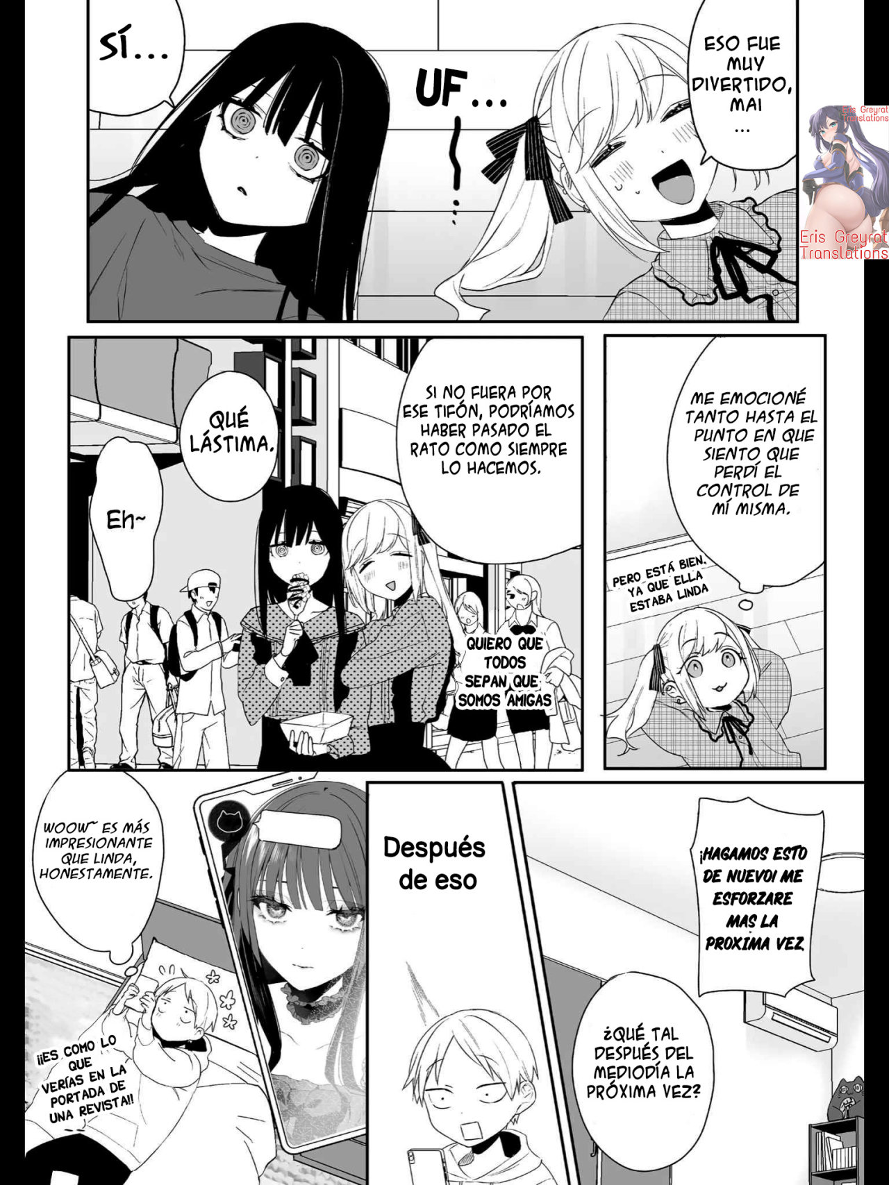 Esa chica es linda... ¿pero peligrosa? Capitulo 11: ¿Pasarás el rato con tu amiga en el día libre, Chihara-san? página 12