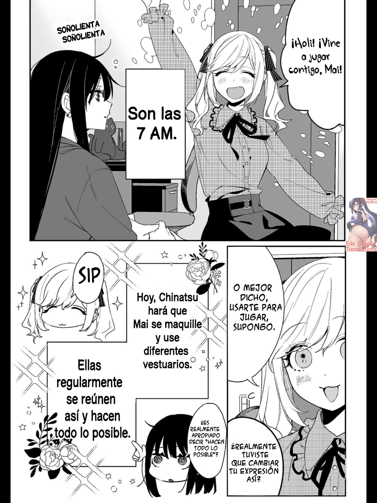 Esa chica es linda... ¿pero peligrosa? Capitulo 11: ¿Pasarás el rato con tu amiga en el día libre, Chihara-san? página 3