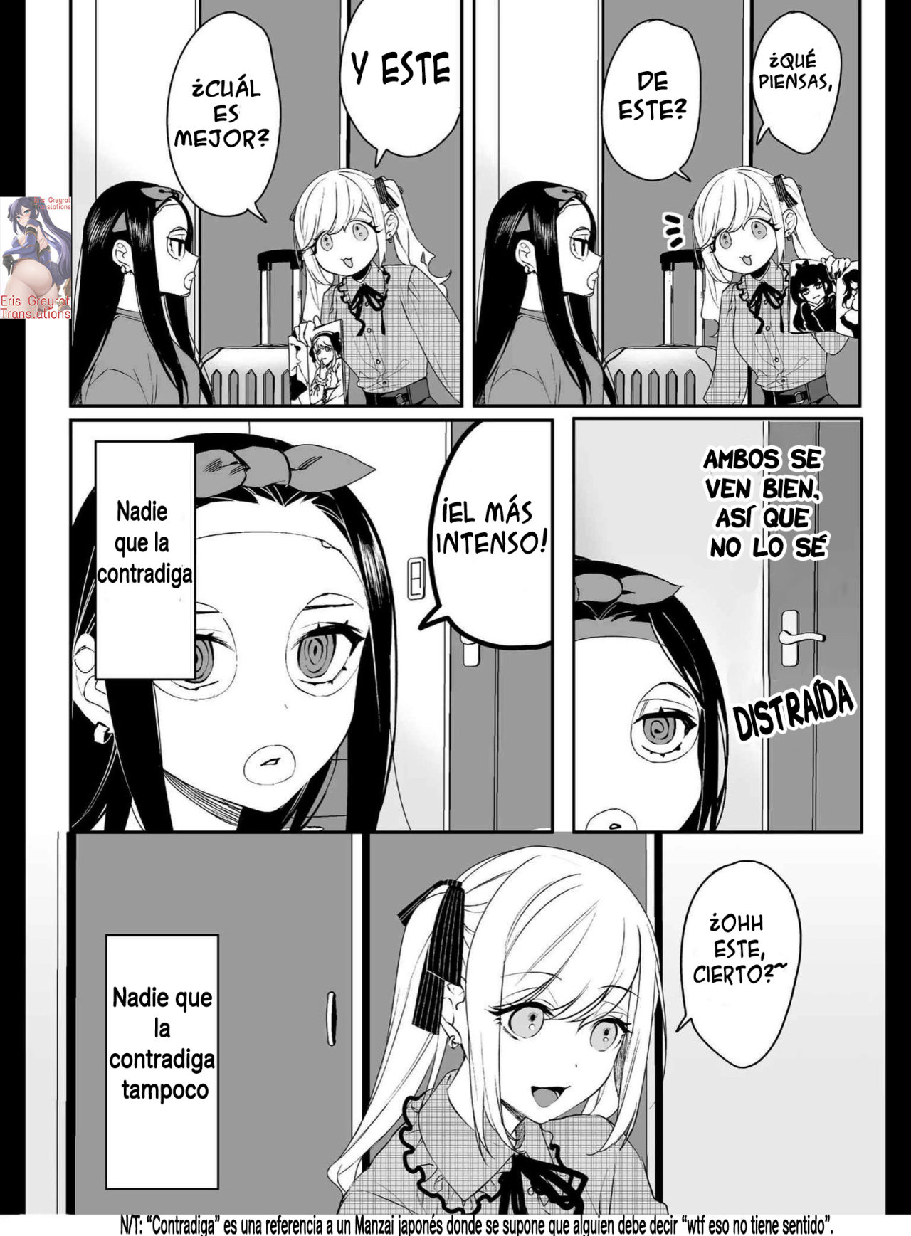 Esa chica es linda... ¿pero peligrosa? Capitulo 11: ¿Pasarás el rato con tu amiga en el día libre, Chihara-san? página 6