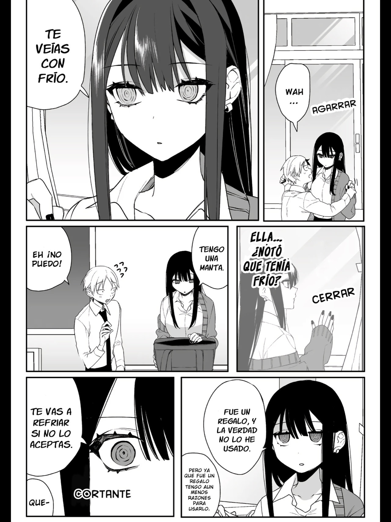 Esa chica es linda... ¿pero peligrosa? Capitulo 12: ¿Tienes frío, Chihara-san? página 8