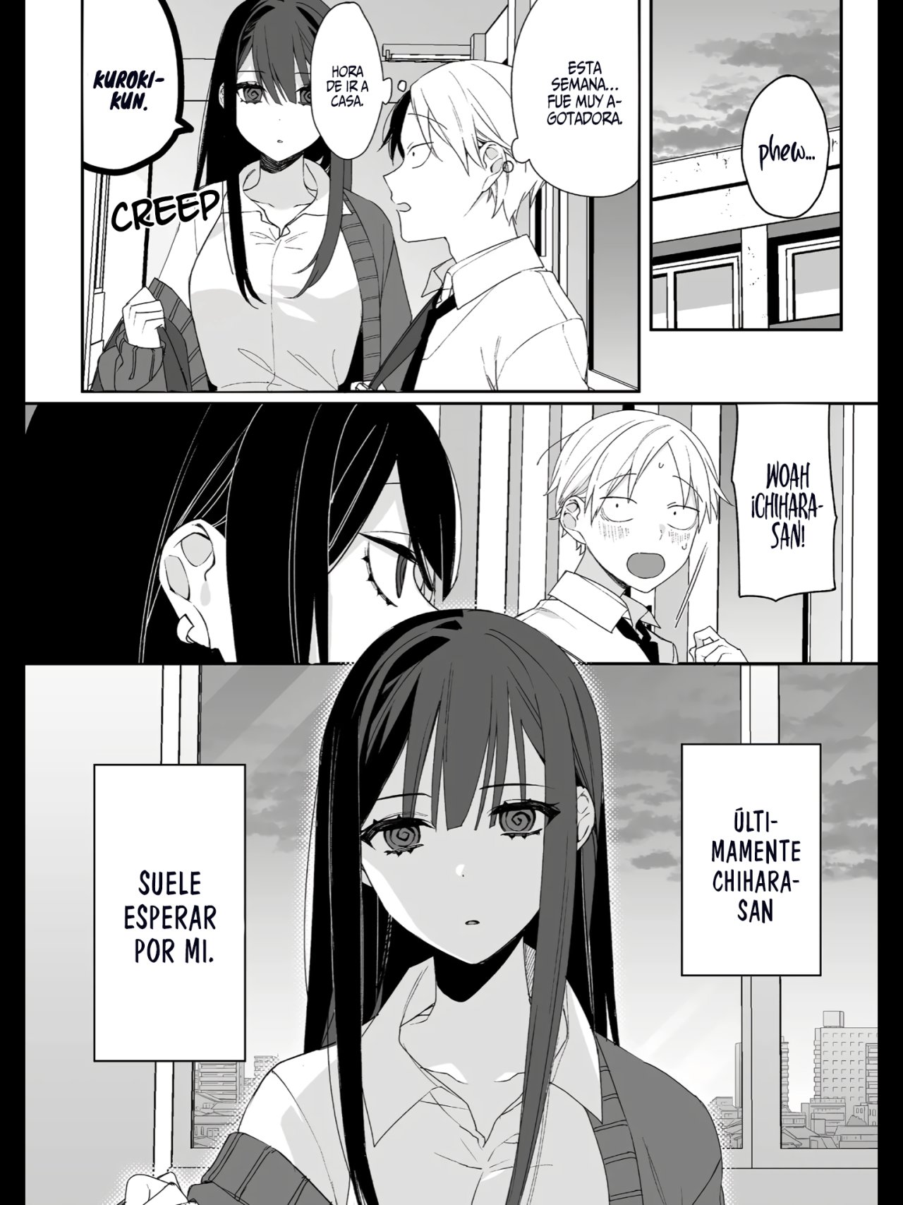 Esa chica es linda... ¿pero peligrosa? Capitulo 13: ¿Vamos a ir Chihara-san? página 3