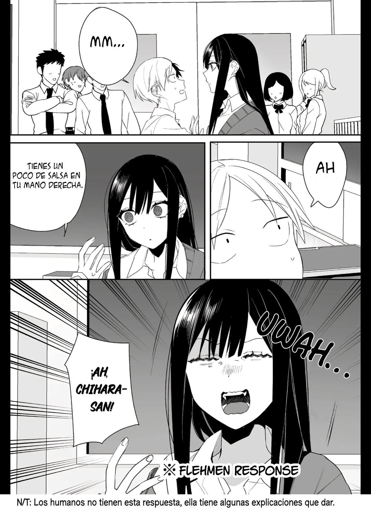 Esa chica es linda... ¿pero peligrosa? Capitulo 16: ¿Puedes comer eso, Chihara-san? página 13