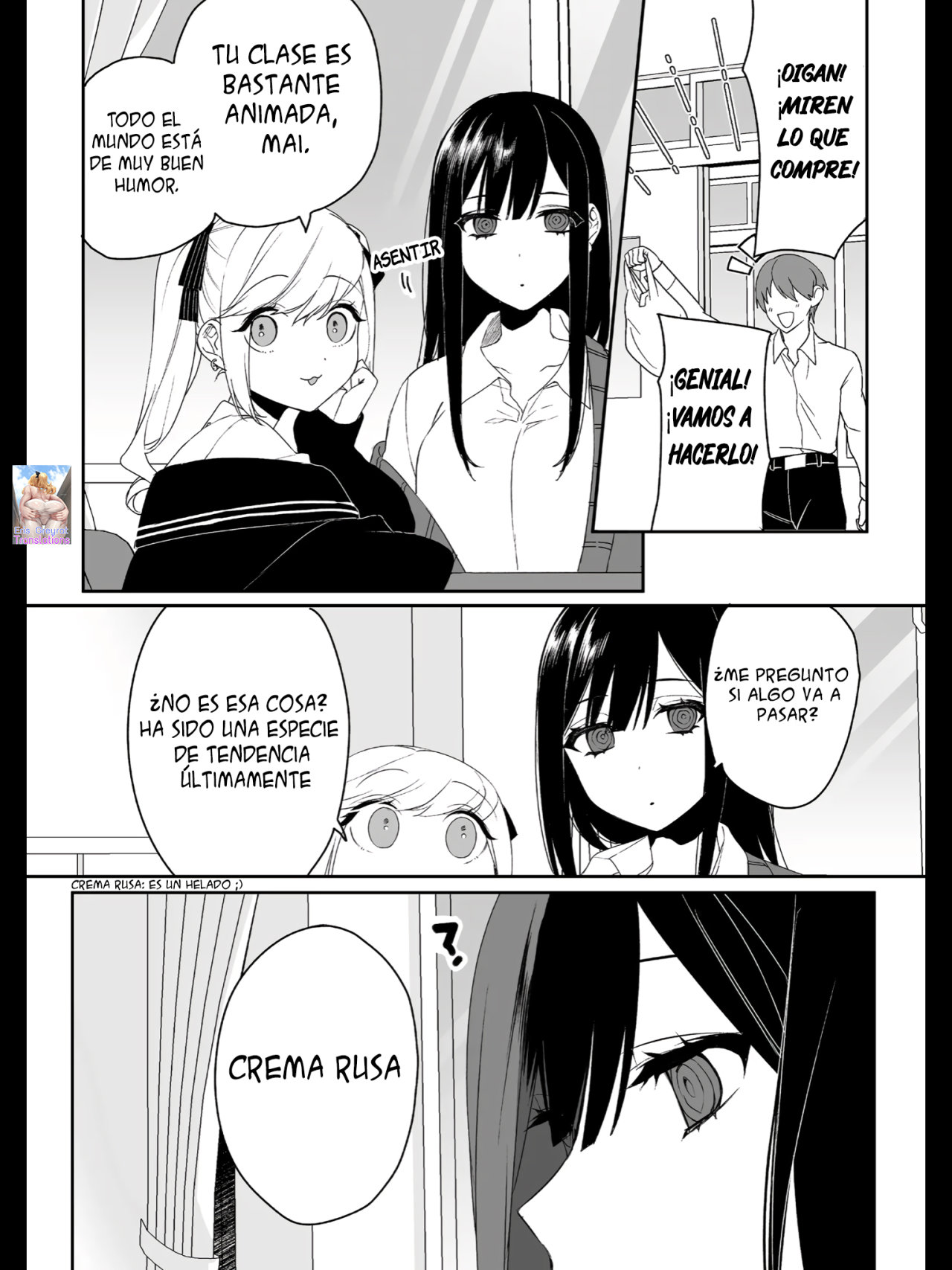 Esa chica es linda... ¿pero peligrosa? Capitulo 16: ¿Puedes comer eso, Chihara-san? página 3