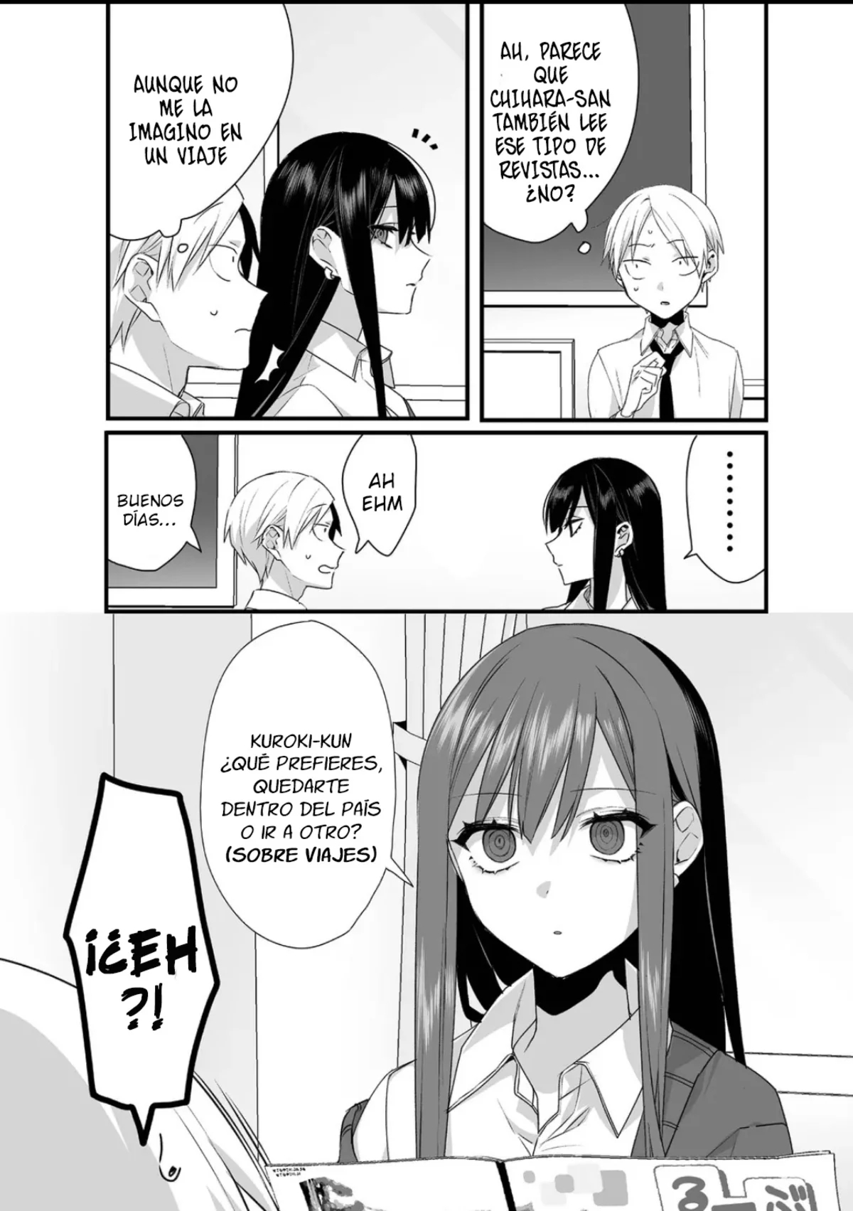 Esa chica es linda... ¿pero peligrosa? Capitulo 22: ¿Te estás portando bien? chihara-san página 4