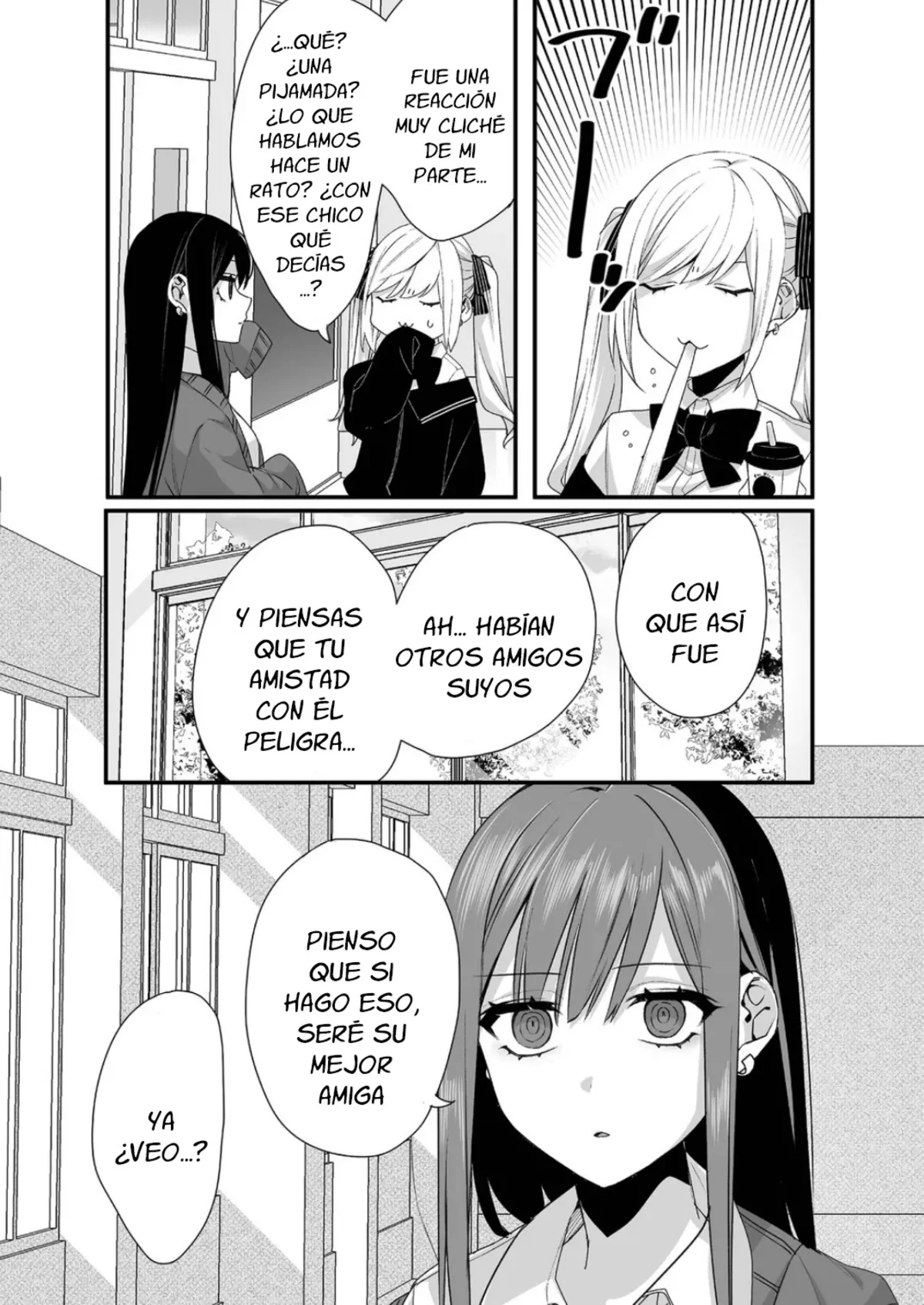 Esa chica es linda... ¿pero peligrosa? Capitulo 22: ¿Te estás portando bien? chihara-san página 8