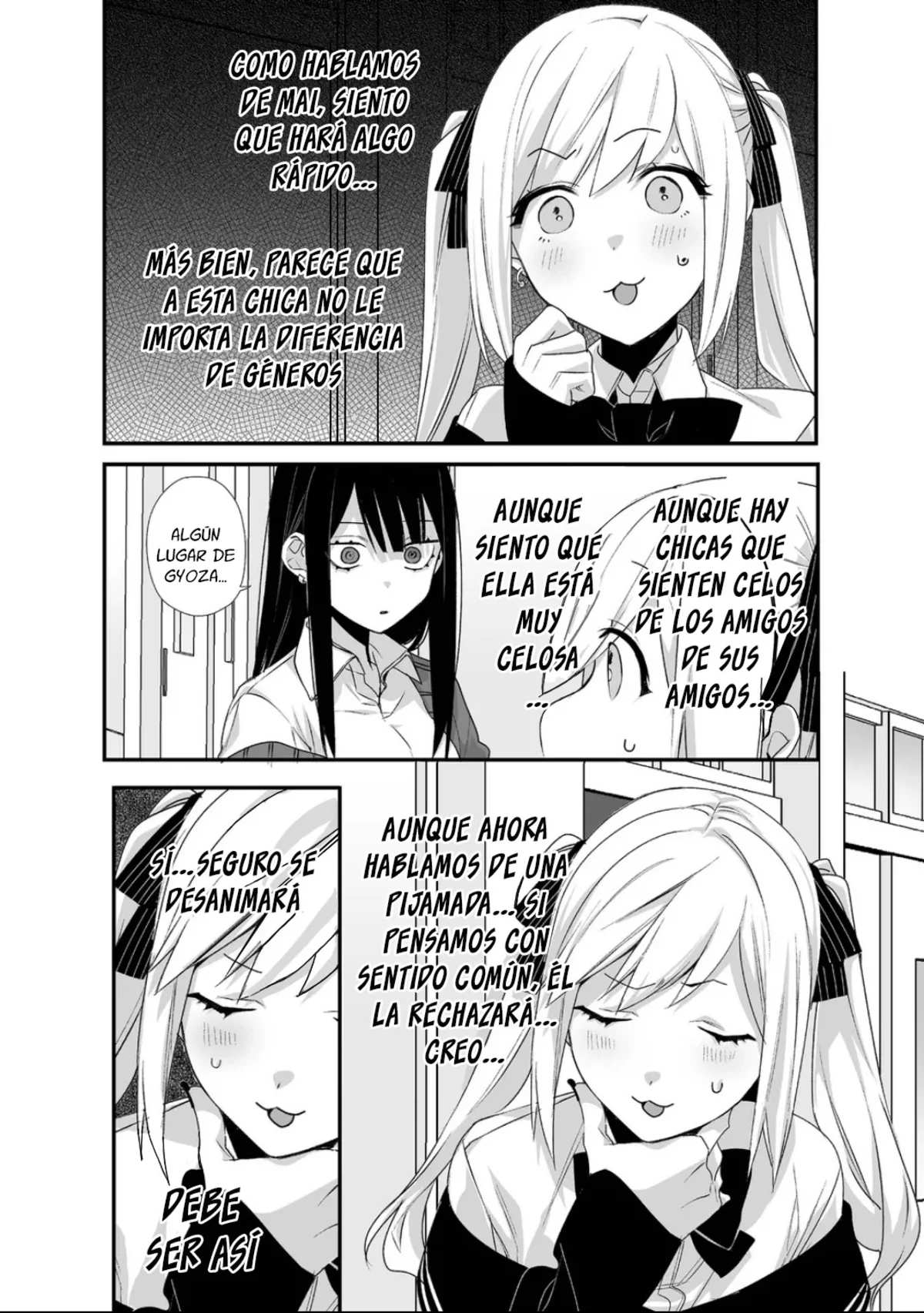 Esa chica es linda... ¿pero peligrosa? Capitulo 22: ¿Te estás portando bien? chihara-san página 9