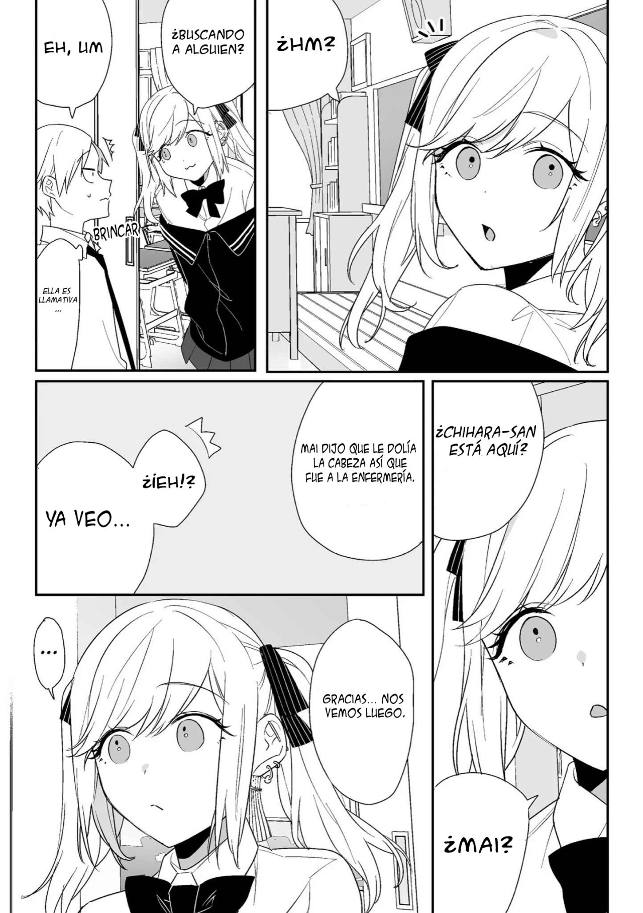 Esa chica es linda... ¿pero peligrosa? Capitulo 6: ¿Está todo bien? Chihara-san página 15