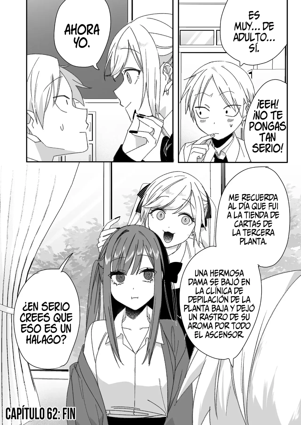 Esa chica es linda... ¿pero peligrosa? Capitulo 62: ¿Huelo bien, Chihara-san? página 12