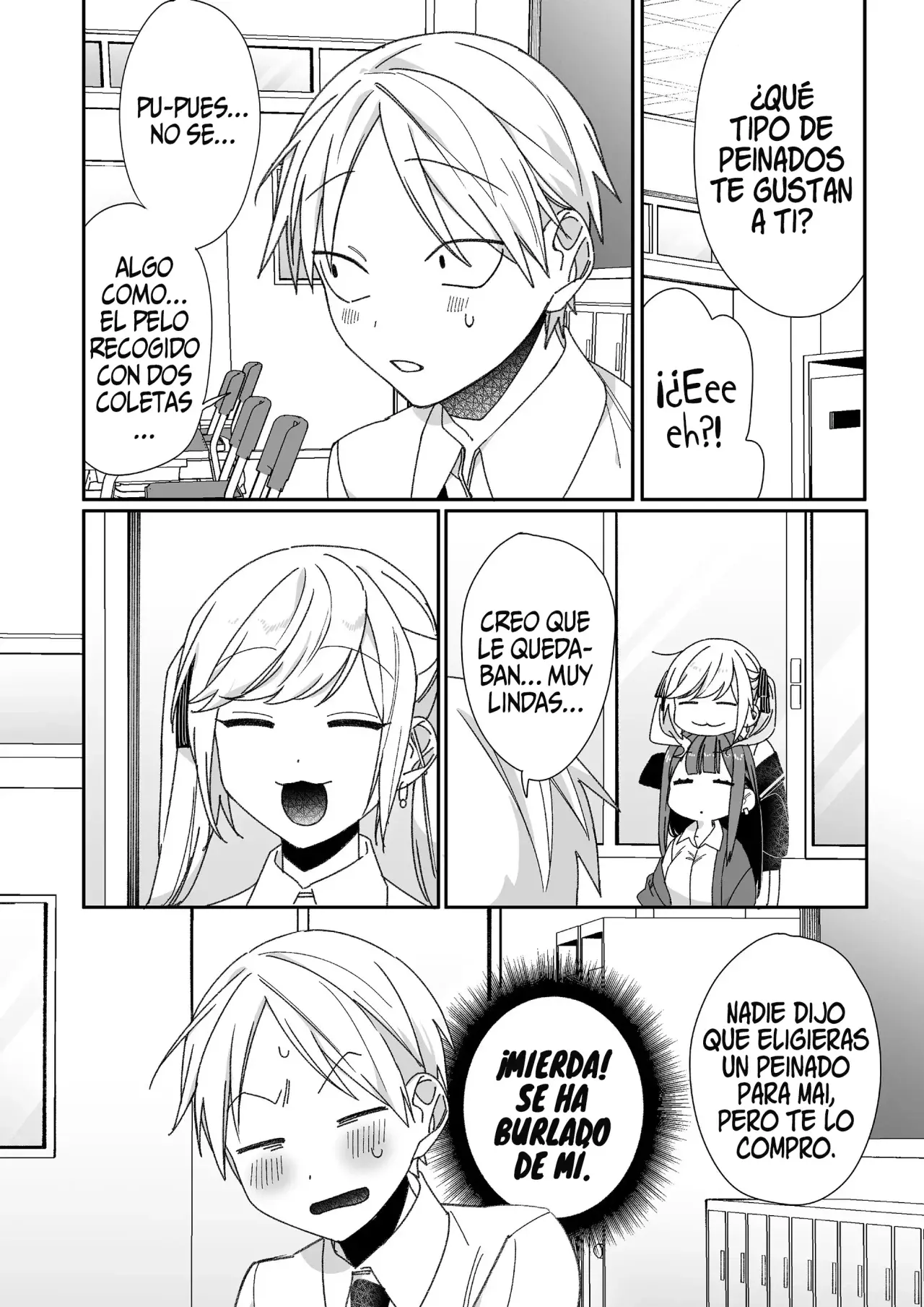 Esa chica es linda... ¿pero peligrosa? Capitulo 62: ¿Huelo bien, Chihara-san? página 7