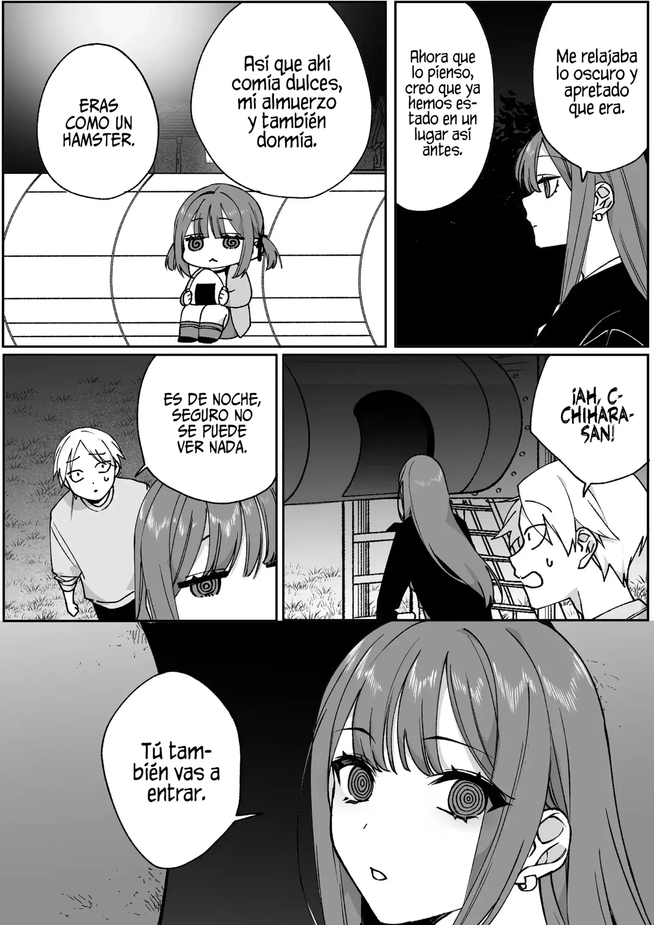 Esa chica es linda... ¿pero peligrosa? Capitulo 67: ¿Viaje largo? Chihara-san página 9