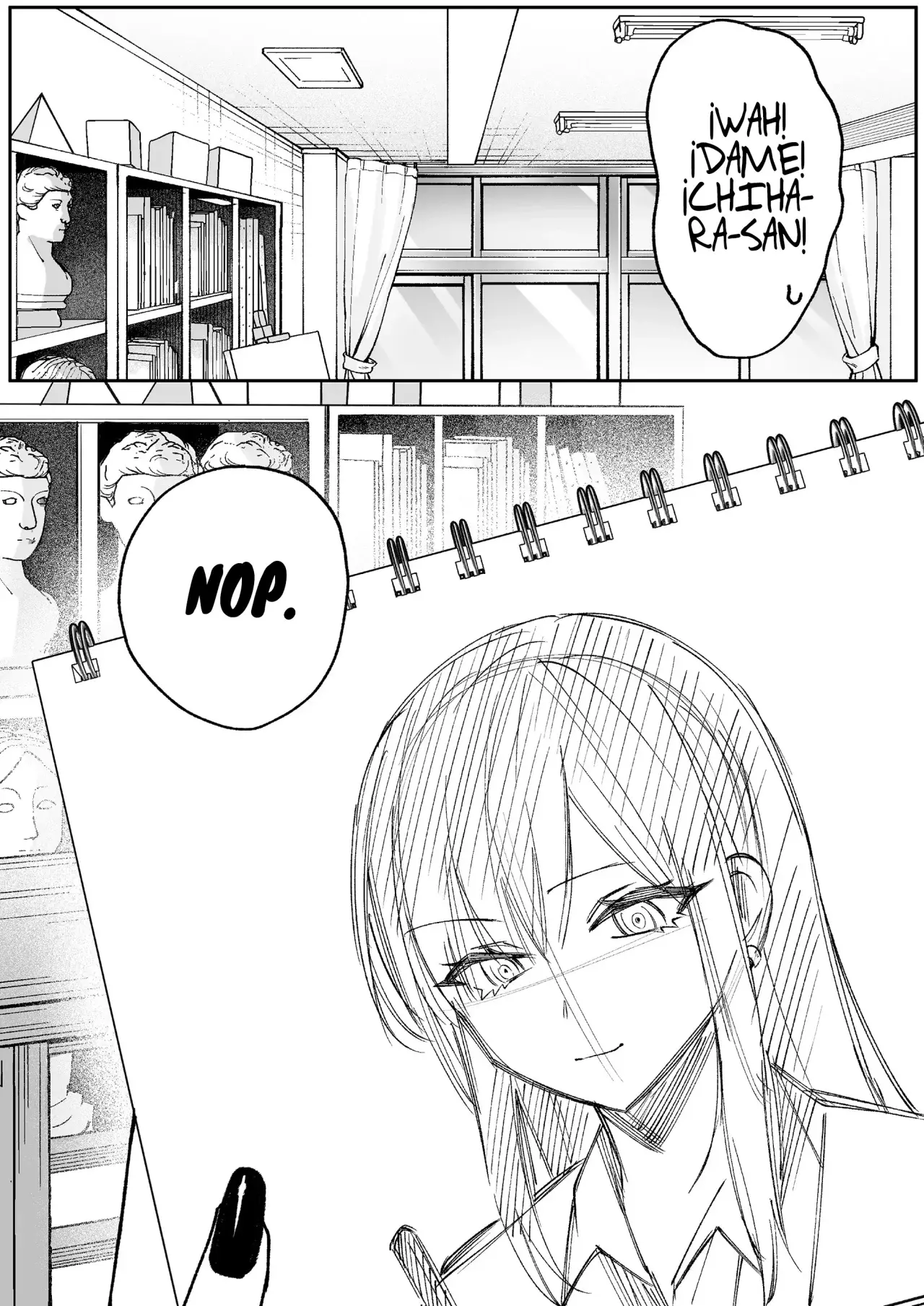 Esa chica es linda... ¿pero peligrosa? Capitulo 68: ¿Puedes dibujar? Chihara-san página 12