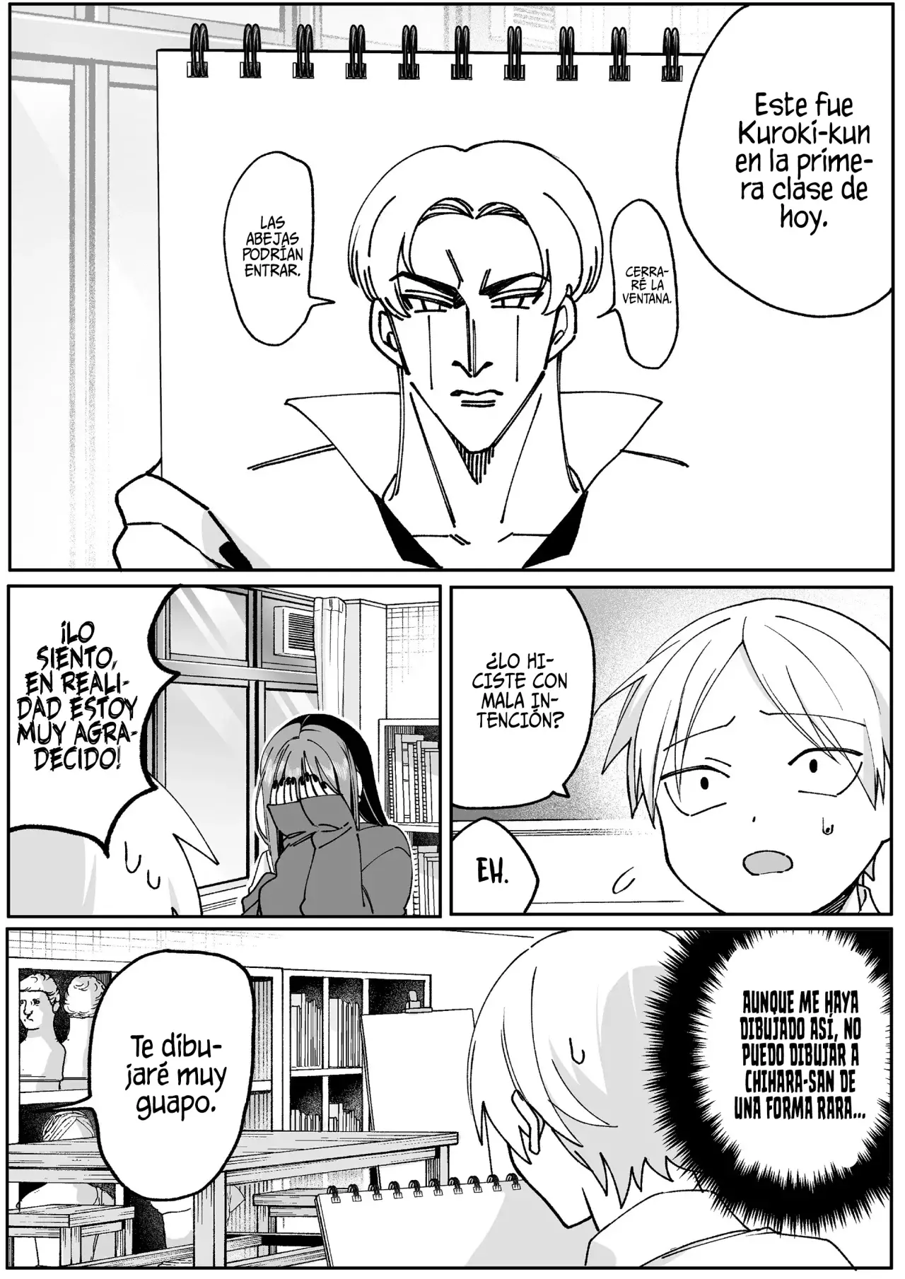 Esa chica es linda... ¿pero peligrosa? Capitulo 68: ¿Puedes dibujar? Chihara-san página 8