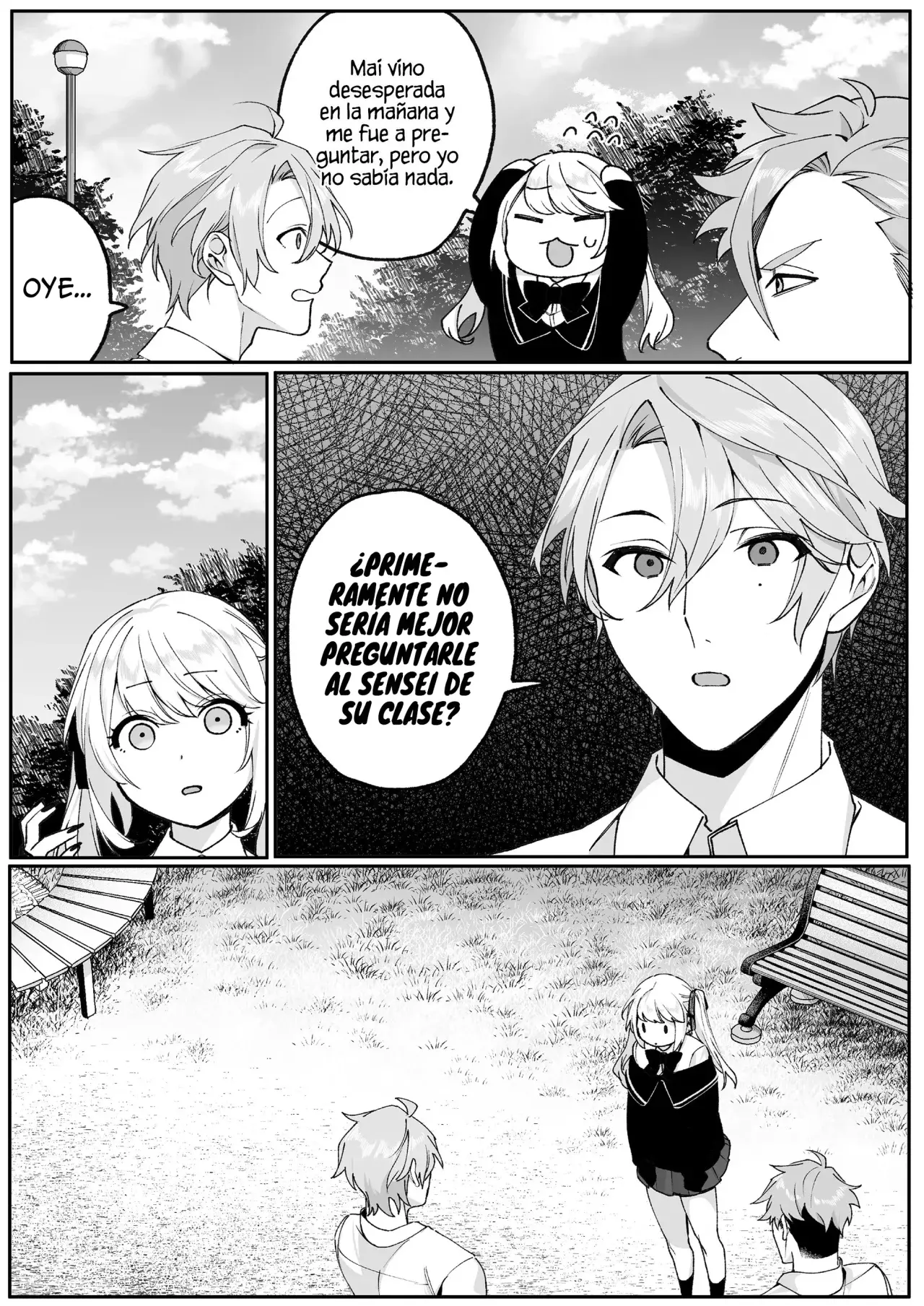 Esa chica es linda... ¿pero peligrosa? Capitulo 72: ¿A dónde fuiste? Kuroki-kun página 11