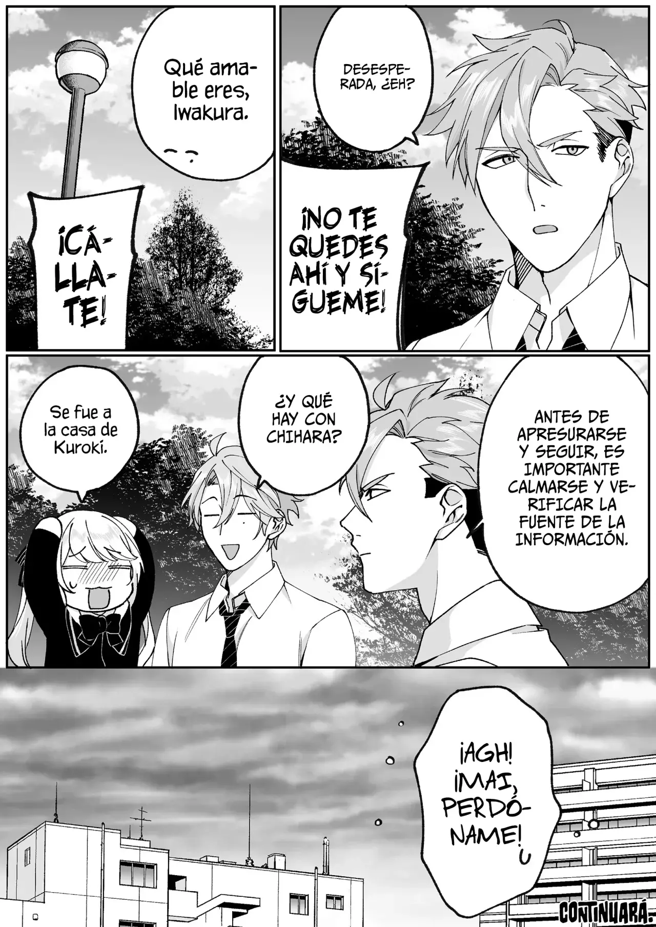 Esa chica es linda... ¿pero peligrosa? Capitulo 72: ¿A dónde fuiste? Kuroki-kun página 12