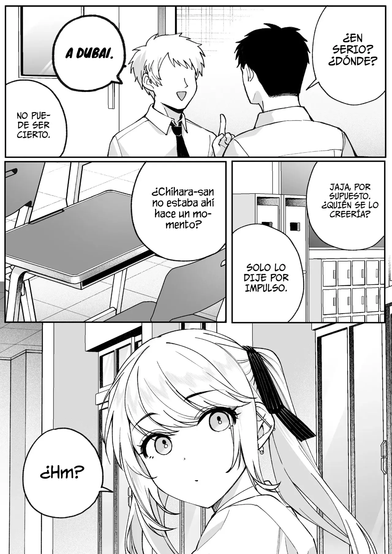 Esa chica es linda... ¿pero peligrosa? Capitulo 72: ¿A dónde fuiste? Kuroki-kun página 6