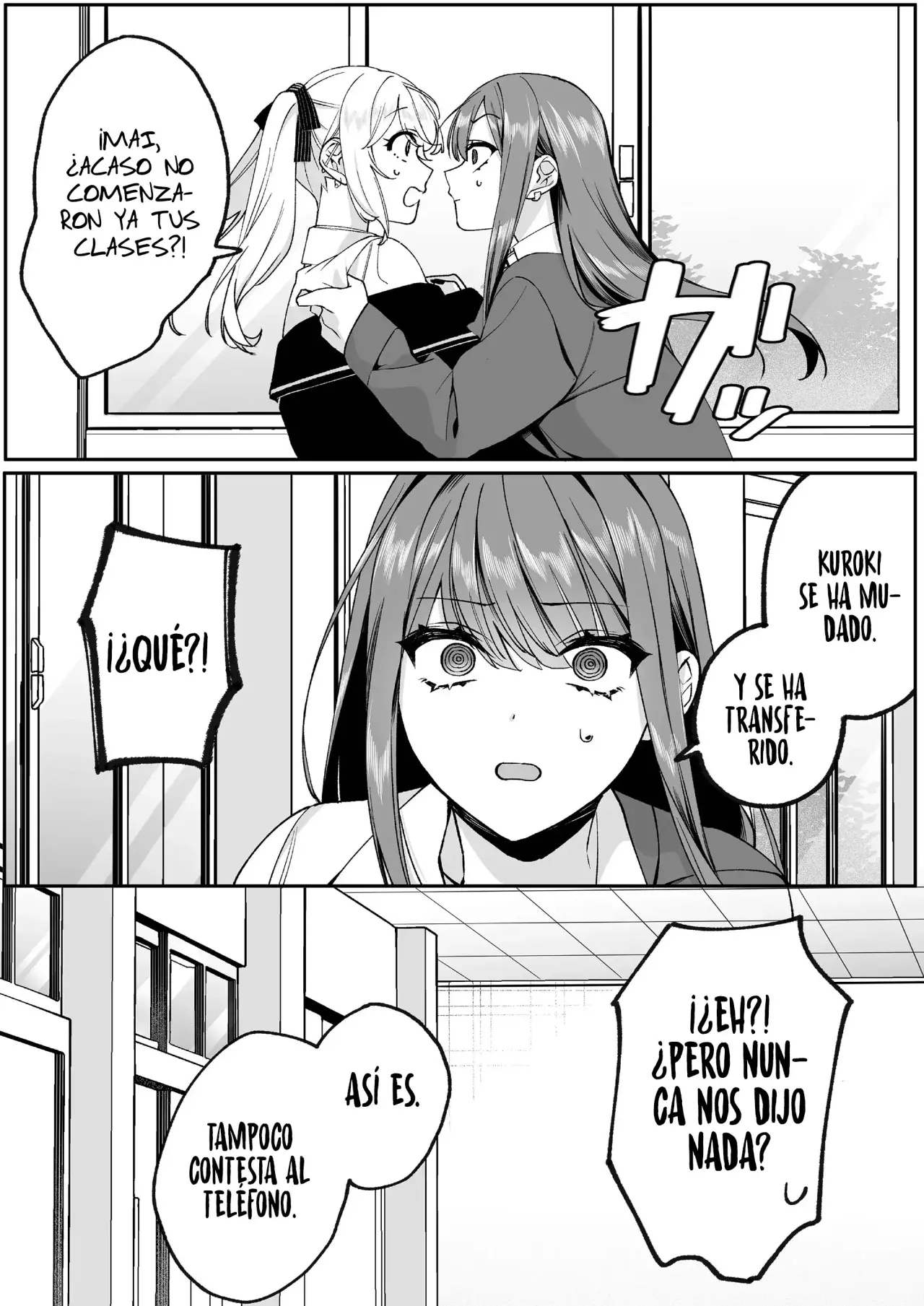 Esa chica es linda... ¿pero peligrosa? Capitulo 72: ¿A dónde fuiste? Kuroki-kun página 7