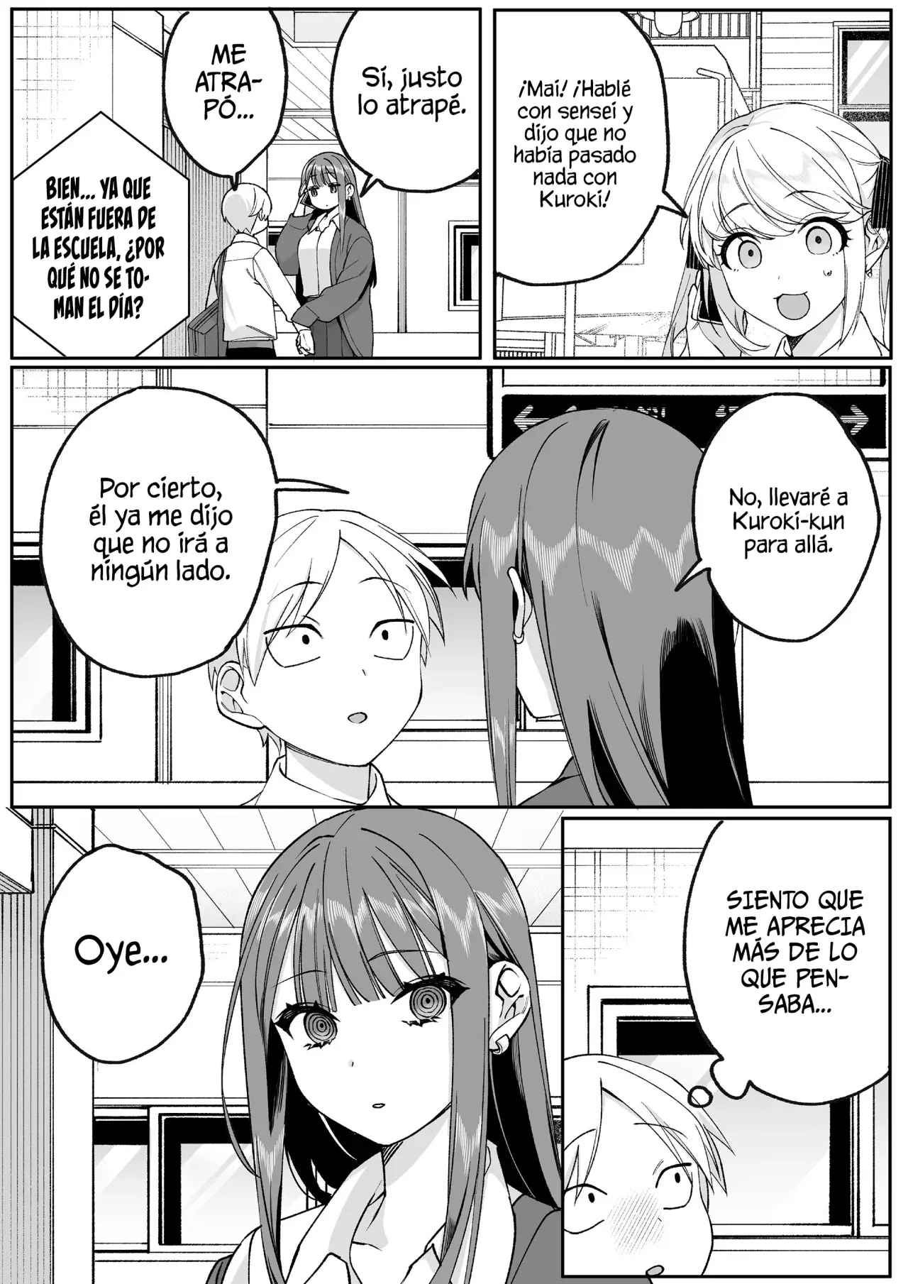 Esa chica es linda... ¿pero peligrosa? Capitulo 73: ¿Estabas aquí? Kuroki-kun página 11