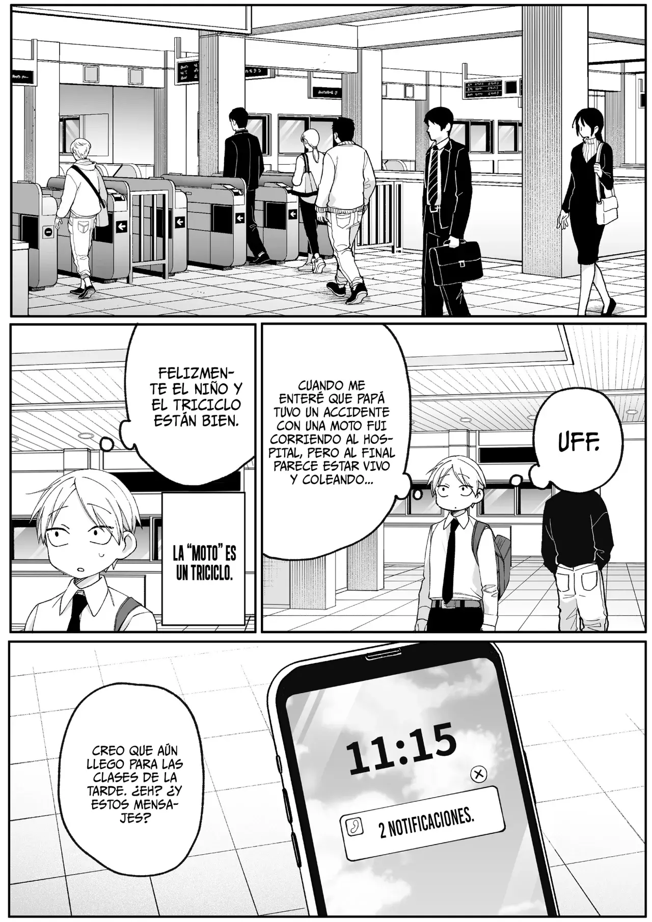 Esa chica es linda... ¿pero peligrosa? Capitulo 73: ¿Estabas aquí? Kuroki-kun página 3