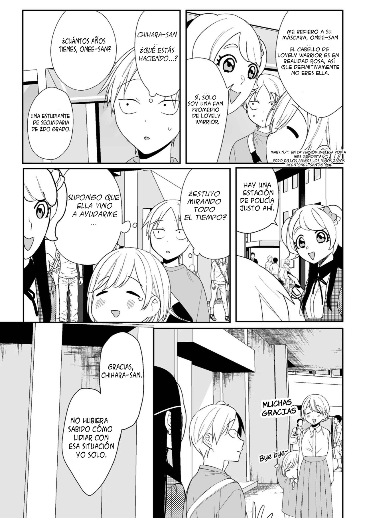 Esa chica es linda... ¿pero peligrosa? Capitulo 9: ¿Acabamos de pasar por el lado del otro, Chihara-san? página 14