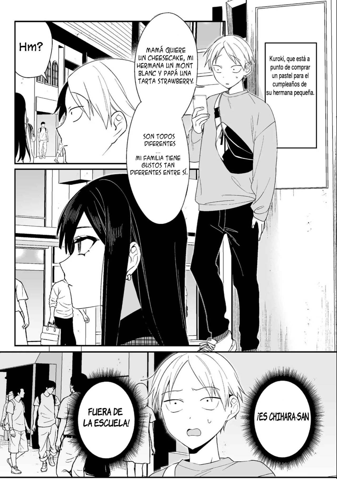 Esa chica es linda... ¿pero peligrosa? Capitulo 9: ¿Acabamos de pasar por el lado del otro, Chihara-san? página 9