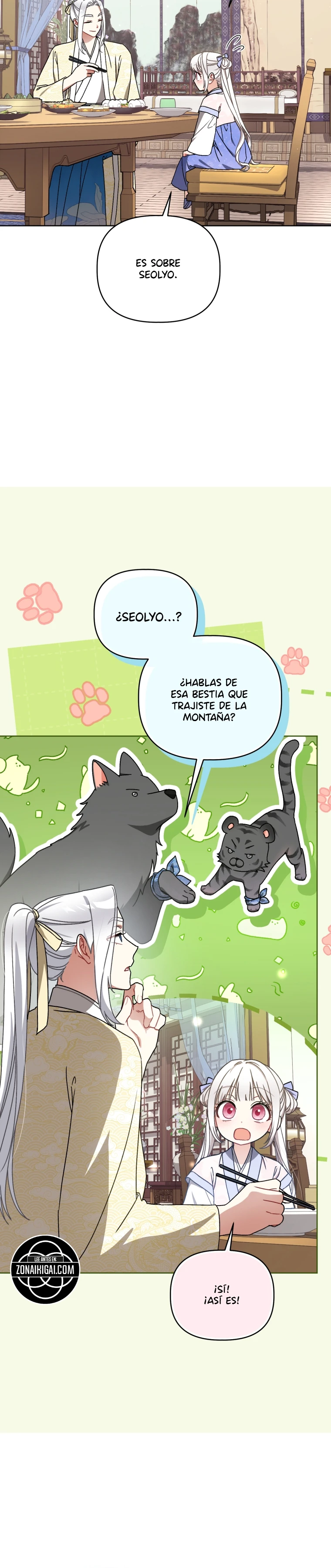 La Bebé Bola De Algodón De La Familia Del Tigre Blanco Capitulo 26 página 10