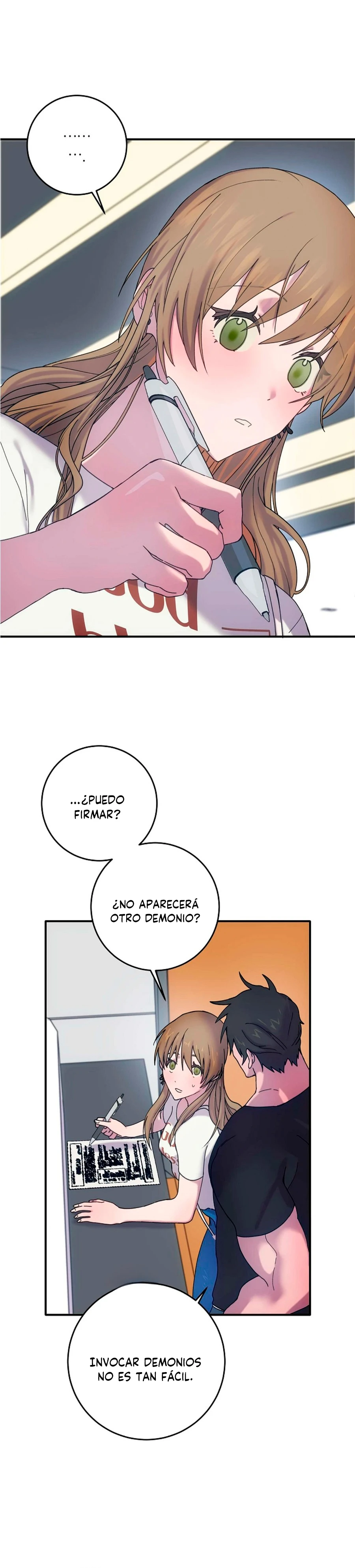 Invocar a un demonio con una firma Capitulo 8 página 14