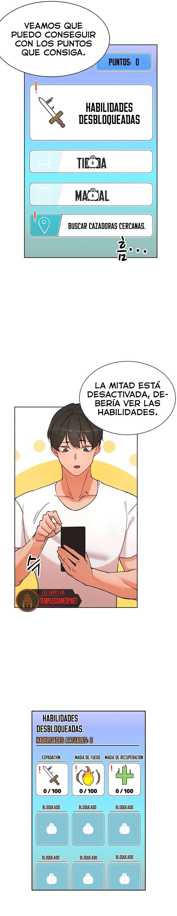 Si Te Comes A Una Cazadora, El Personaje Principal Se Vuelve Mas Fuerte Capitulo 1 página 34