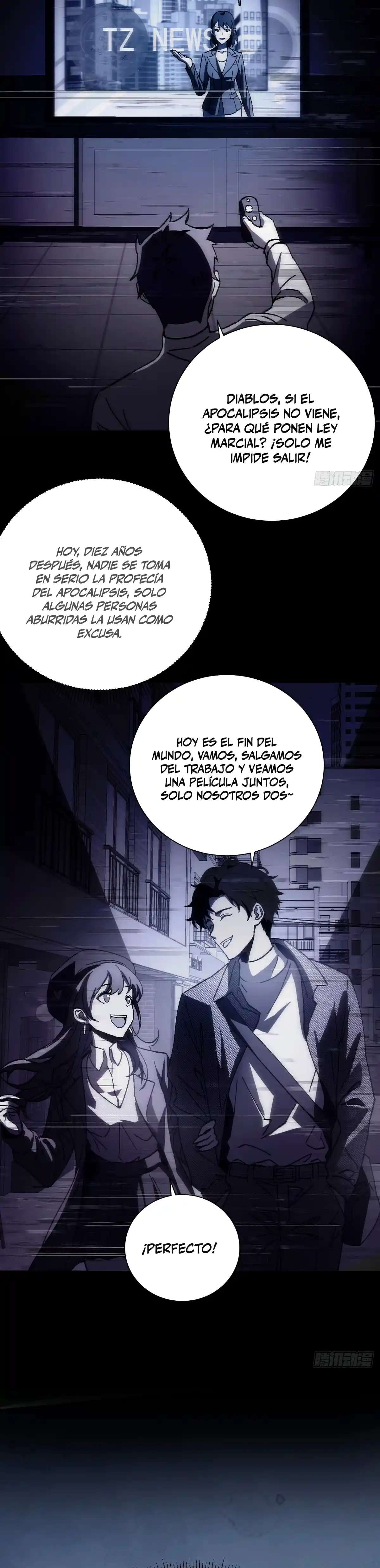 ¡El descenso de la anomalía! Iniciando como un NPC en el fin del Mundo Capitulo 1 página 27