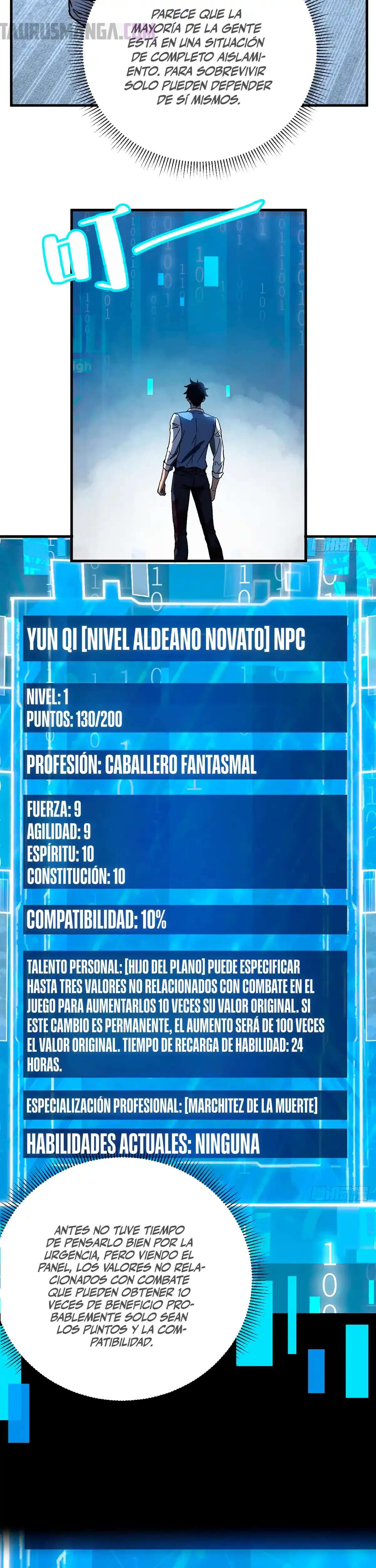 ¡El descenso de la anomalía! Iniciando como un NPC en el fin del Mundo Capitulo 4 página 16