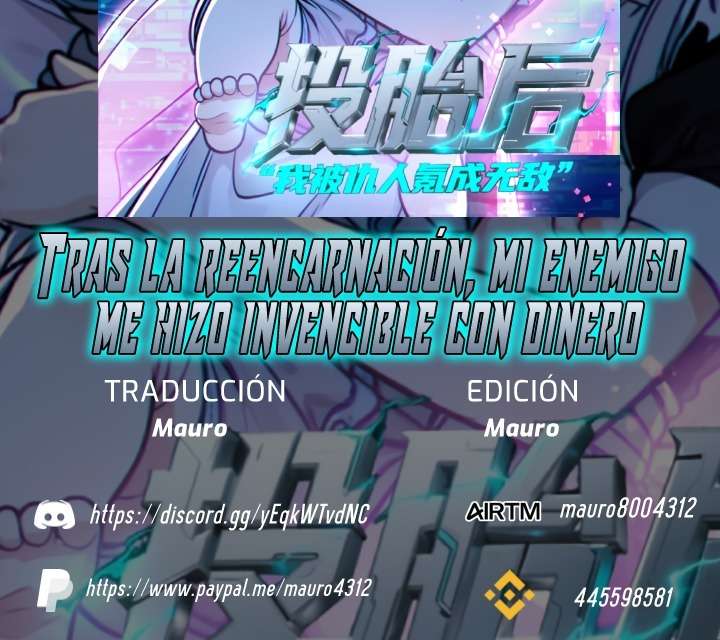 Tras la reencarnación, mi enemigo me hizo invencible con dinero Capitulo 37 página 2