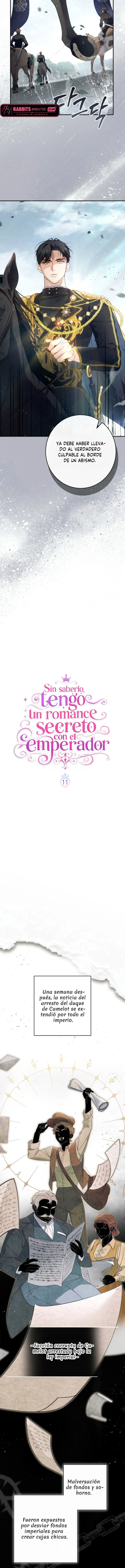 Sin saberlo, tengo un romance secreto con el emperador Capitulo 11 página 5