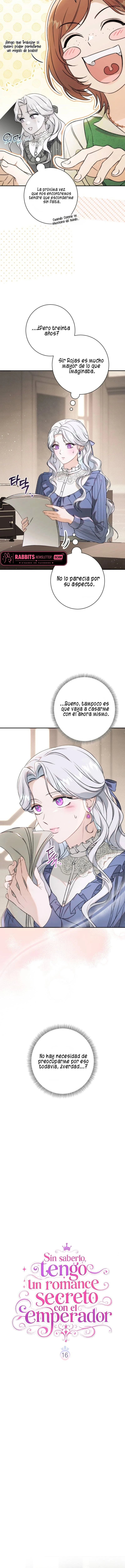 Sin saberlo, tengo un romance secreto con el emperador Capitulo 16 página 5
