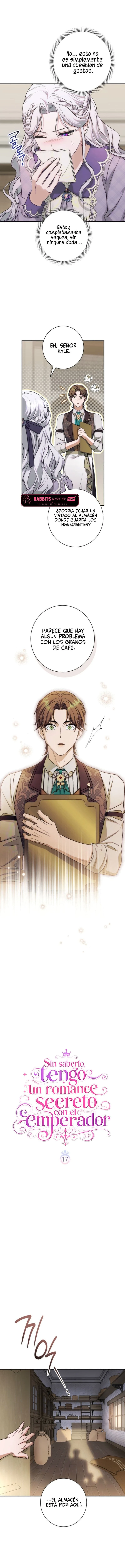 Sin saberlo, tengo un romance secreto con el emperador Capitulo 17 página 9