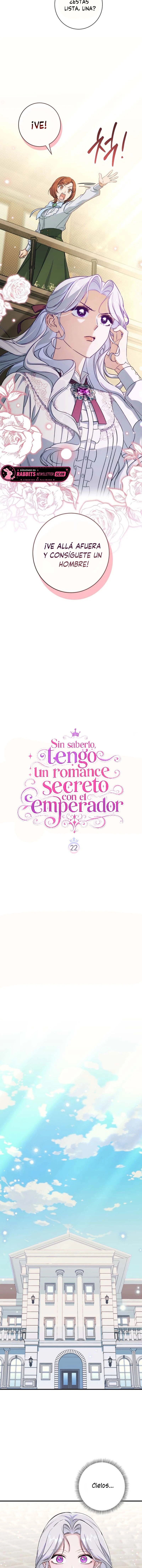 Sin saberlo, tengo un romance secreto con el emperador Capitulo 22 página 4
