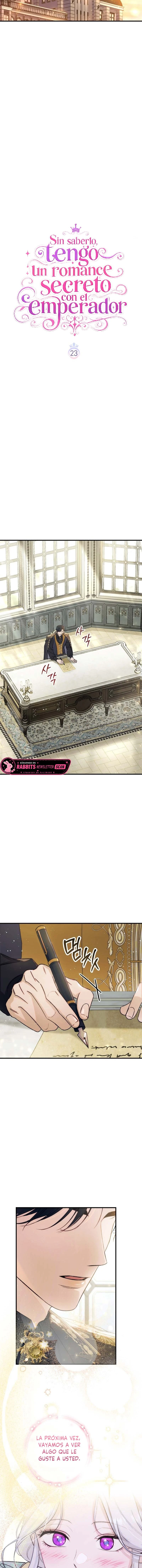 Sin saberlo, tengo un romance secreto con el emperador Capitulo 23 página 4